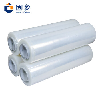 固乡 大卷PE缠绕膜 透明款 宽50cm长约500M 不含芯重3.6kg厚0.27mm 1卷装 包装膜 打包膜保护膜货物捆扎膜
