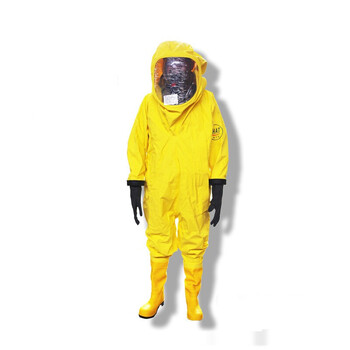 鸣固 全封闭防化服 连体轻型液密性 液氨防护服化学耐酸碱防化服