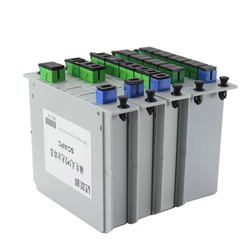 蓝邮广电1分16插片式分光器 APC插卡广电光分路器SC/APC1分4光纤分光器有线电视1比16/32