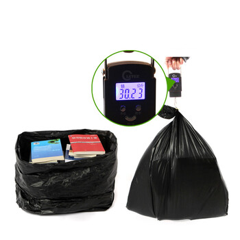 锐拓酒店物业户外环卫平口式黑色加厚大号垃圾袋黑色塑料袋100*120*50个