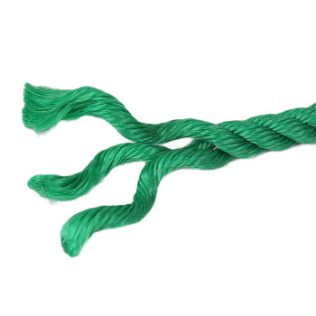 鸣固 尼龙绳 塑料绳耐磨物流绳户外手工编织货车捆绑绳绿色绳子6mm（100米/捆）