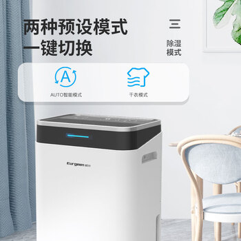 欧井（Eurgeen）除湿机/抽湿机 除湿量20升/天 家用地下室净化干衣轻音除湿器 OJ-211E