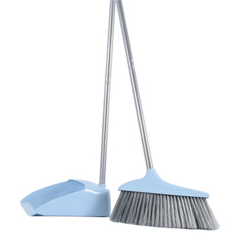 卫洋 WYS077 套装簸箕 带扫把学校物业不锈钢扫帚垃圾铲套装