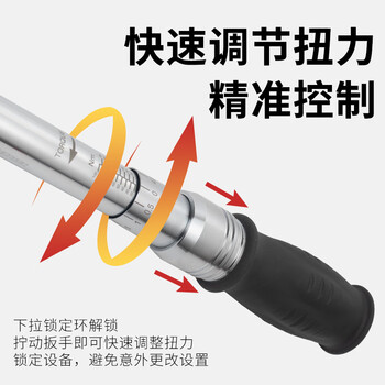 罗宾汉（RUBICON）工业用棘轮扭力扳手R63-2D 力矩扳手可调节双向扳手3/8”预置扭力扳手可调扭矩20-100Nm 