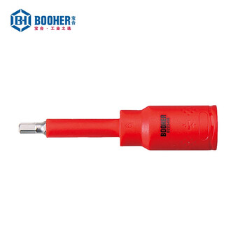 宝合(BOOHER)1/2"绝缘公制旋具套筒4x120MM