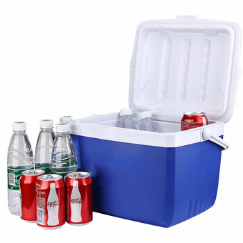 盛富永 车载保温箱冷藏箱 13升 户外便携保温箱 冷热两用 13L 蓝色