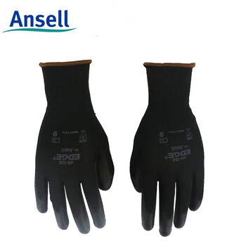 安思尔(Ansell) 48-126-8# 耐磨工作防滑透气抗撕裂PU涂掌手套 12副/打