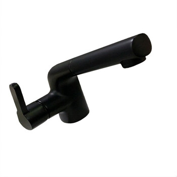 SBTOOR 卫浴 侧开抽拉式面盆水龙头 洗脸盆冷热龙头 5185 黑色（定制）