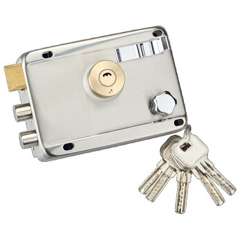 汇创佳（WHITERC） 老式防盗门锁通用型 大门木门铁门锁暗锁  防撬防锡纸外装门锁 左边开+有边