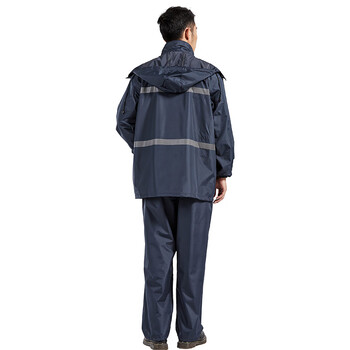 大杨RF666反光条雨衣雨裤套装 165-170 防汛救援连帽99式警示服防风透气防护服 定制