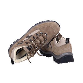 代尔塔/DELTAPLUS301305户外系列S1P耐250℃高温防砸防刺穿防静电耐油透气低帮安全鞋棕色36码1双