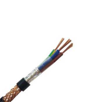 起帆电线电缆 RVVP4*1.5平方屏蔽线信号传输线电源线 4芯铜芯软护套线 黑色100米