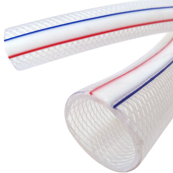 益美得 WY4047 塑料透明软管浇水管蛇皮管包纱管 6分厚50米