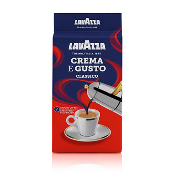 拉瓦萨（LAVAZZA）意大利进口经典浓醇现磨黑咖啡粉黑咖啡低脂 经典咖啡粉250g