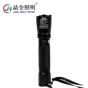 晶全照明 BJQ6022 3W多功能巡检电筒防水LED强光手电充电式应急手电 定做 1个