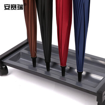 安赛瑞 带锁雨伞架(12头）需自己安装 雨伞放置架 雨伞收纳架 酒店宾馆雨伞存放架 14050