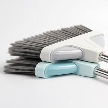 兰诗（LAUTEE）JMY-201 不锈钢杆细丝软毛扫把 学校用扫帚 清洁笤帚 颜色随机