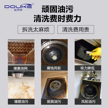 杜优克 厨房清洁剂 500ml×5瓶 油烟机去油烟污垢 强效去油污厨房清洁剂27507