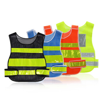 者也 反光背心马甲安全衣服交通汽车载车用夜间骑行可印字年检审马甲 荧光黄