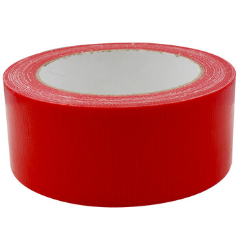 海斯迪克 HKJD-16 布基胶带（红色）彩色地板划线胶带防水 电线密封固定 管道修补 地毯胶带 4.5cm*20m