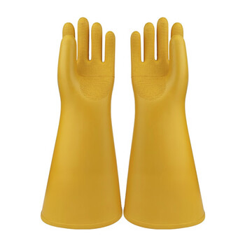 双安 40KV橡胶绝缘手套（手型）带电作业电力配电房安全防触电