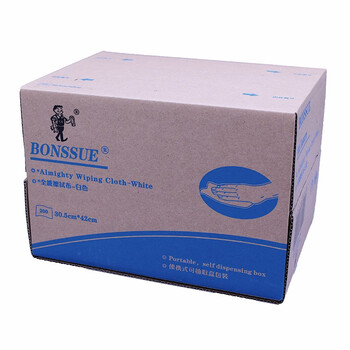 邦拭（BONSSUE）全能型擦拭布97200 便携式盒装抽取式通用快速吸附 31cm*42cm*200抽/箱