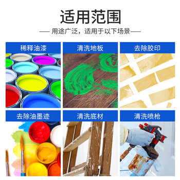 香榭丽漆工业品 通用稀释剂 油性稀释剂 涂料稀释介质油漆伴侣 清洗喷枪油污清洗剂去胶印油污 10kg