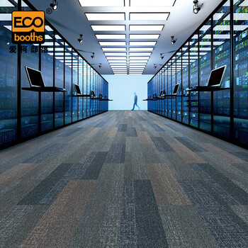 爱柯部落 方块毯办公室拼接地毯 会议客厅满铺防滑地垫装隔音地毯25cm×100cm（4片）灰色110092