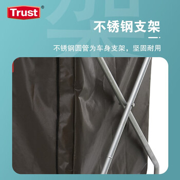 安赛瑞 洗衣房客房服务车回收车 340L X型折叠布草车  灰色 5042 特耐适Trust 企业可定制 710057