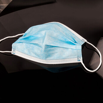 冠桦1103一次性口罩 100只 三层含熔喷布防飞沫防尘防花粉透气骑行防护口鼻罩 定制