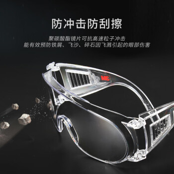 3M 1611HC 护目镜防护眼镜防刮擦防喷溅访客眼镜 透明 标准 1副 厂家直发 企业专享