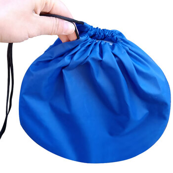 兰诗（LAUTEE）WY4005 便携式折叠水桶收纳水桶户外储水桶 抽绳包+11L