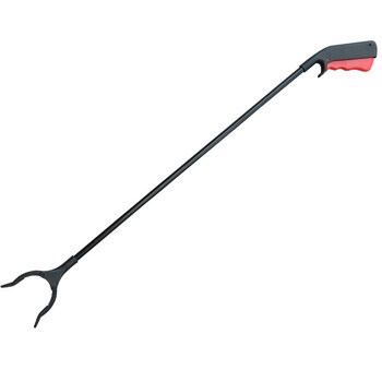 趣行 手动垃圾夹 铁杆直杆 垃圾捡拾器 保洁环卫垃圾钳 拾物器 免弯腰环卫工具垃圾夹