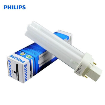PHILIPS飞利浦PL-C插拔管插口节能灯2P两针13W暖黄光3000K 10支/盒 1盒