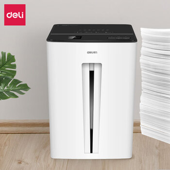 得力(deli)4级保密办公商用高速碎纸机（单次13张 30L 持续10分钟 6m/min）14405