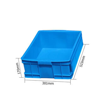 知旦 465-160周转箱 外径:523*381*170mm物流运输箱分类盒零件盒搬运箱仓库整理箱收纳箱 Z-465160