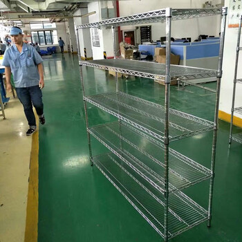 川井（WELLAND）工业货架 可定制置物架 仓储重型五层展示架  储物架 碳钢镀铬收纳架子 25mm管径75*35*180cm