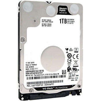 西部数据（WD）1TB 笔记本游戏机械硬盘 WD_BLACK 西数黑盘 SATA 7200转64MB 2.5英寸WD10SPSX
