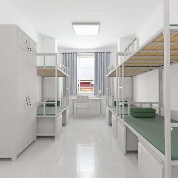 京顿内务柜加厚铁皮柜钢制宿舍内务柜更衣柜衣帽柜 双人内务柜90*50*200cm