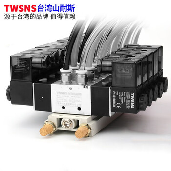 山耐斯 TWSNS 4V110/210/310/410电磁阀底座汇流阀板连接安装板 4V200【装2只阀】