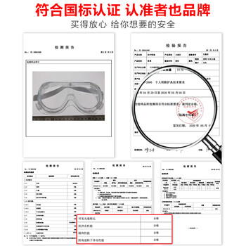 者也 全密封护目镜防护眼镜防飞沫防飞溅防风防尘防护劳保防冲击可带近视镜标准款
