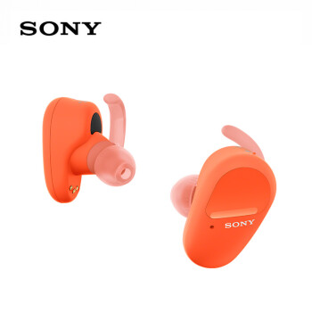 索尼（SONY）WF-SP800N 真无线降噪 运动耳机 支持重低音 跑步健身 IP55防汗防水 橙色