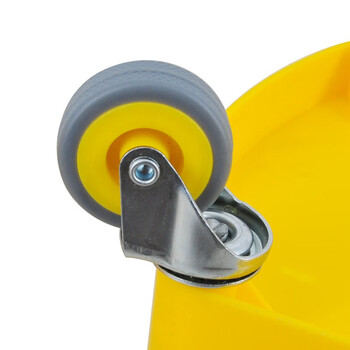 益美得 商用酒店大号单桶榨水车拖把墩布下压式挤水桶清洁车保洁桶 单桶20L