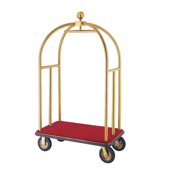 南 南方 XL-1E 小金顶行李车 砂金钢 可拆装 酒店大堂行李车 箱包推拉车行李推车
