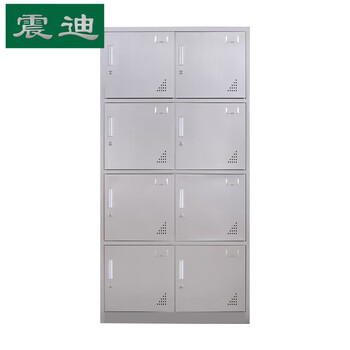 震迪201不锈钢八门储物柜工厂员工收纳柜可定制KG111工业样品柜