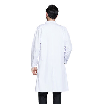 稳斯坦 WST523 白大褂 不起球医生护士服实验室药店 男L 纽扣袖(可定制)