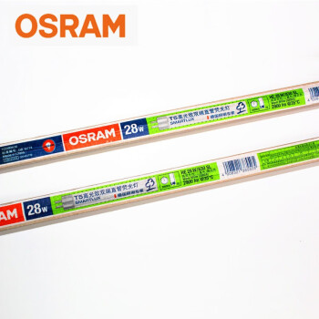 欧司朗(OSRAM) T5三基色直管荧光灯灯管 21W/830 3000K 0.9米 整箱装50支