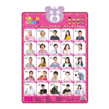 kl乖宝宝有声挂图第四代水晶凹凸有声儿童识字认字婴幼儿早教学习数字