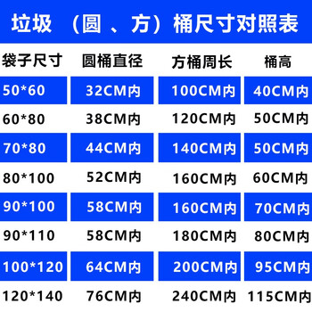 领象 加厚垃圾袋黑色平口式背心式中号塑料袋医疗商用垃圾袋 平口袋 100*120cm 50个