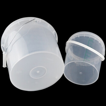 冰禹 BYA-375 透明刻度桶 带盖小水桶 浸泡桶带刻度 10L全透明